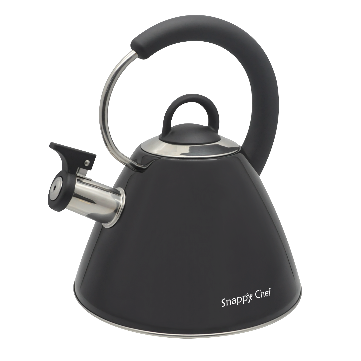 Snappy Chef 1.8l Black Whistling Kettle