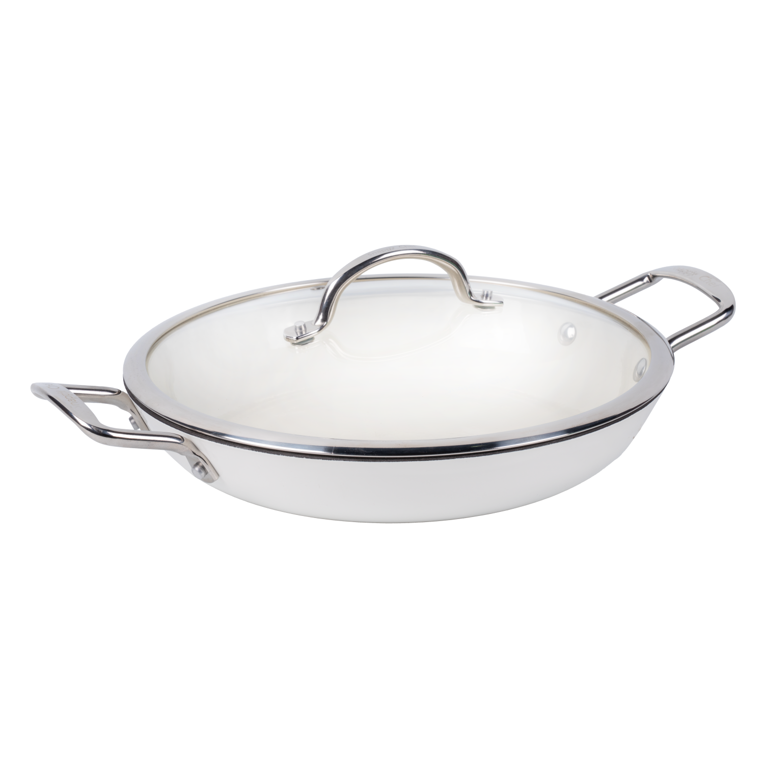 Snappy Chef 30cm Superlight Round Griddle, White