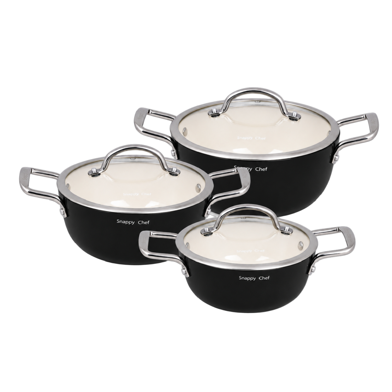 Snappy Chef Superlight Cast Iron Combo, Black - Image 3